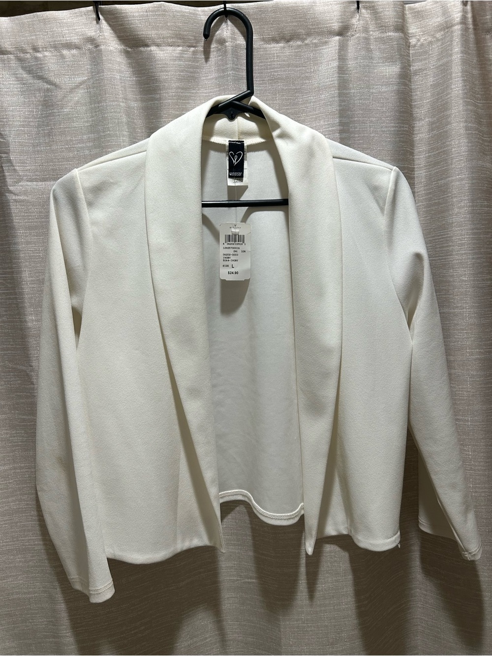 Windsor White Open-Front Women's Blazer